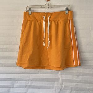 Wild Fable Orange Retro Tennis Skirt Size Large High Waist Athletic Style